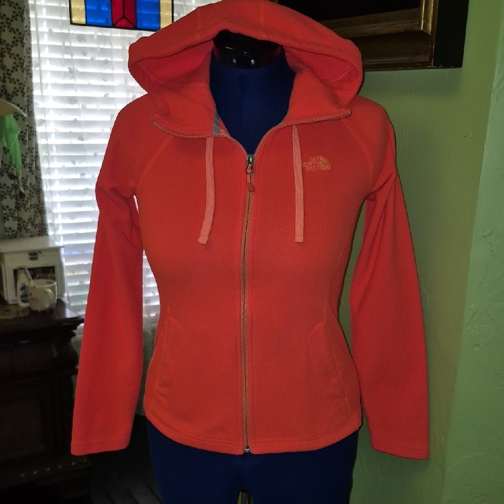 The Northface Fleece Full Zip Hoodie. Sz. S. 17"×22" (#1321C) Polar Tek.
